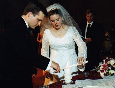 Lighting the Unity Candle